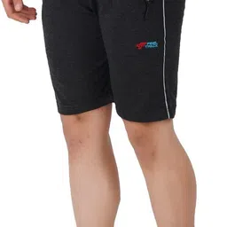 feel track Pack of 2 Solid Men Blue, Dark Grey Bermuda Shorts image 5