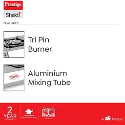 prestige Shakti Stainless Steel Manual Gas Stove image 4