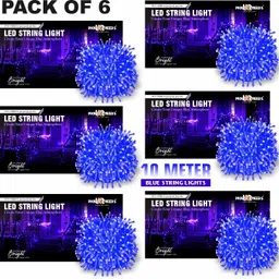 74 LEDs 10 m Blue Steady String Rice Lights-image-47