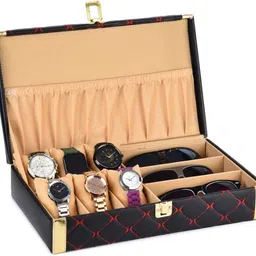 grott 9 Slots Black Orange Watch Boox Watch Box image 2