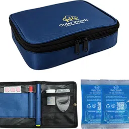 outer woods OW-21 Navy Insulin Cooler Bag Plus Pack-picture-26