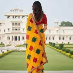 saadhvi Printed Daily Wear Georgette Saree image 2