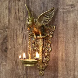 ecraftindia Bird Gold Brass Idol image 1