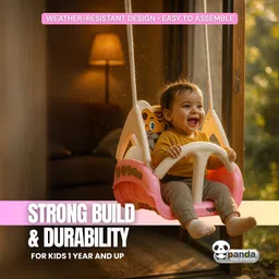 panda baby products Musical Swing for Indoor & Outdoor Use | Strong & Safe Swing with Safety Belt-picture-34