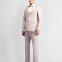 arrow Men 3-piece Solid Suit image 4