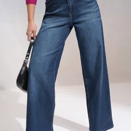 tokyo talkies Women Boot-Leg Mid Rise Blue Jeans-picture-14