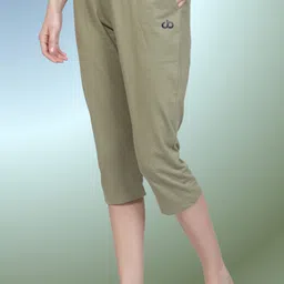 club a9 Women Green Capri image 3