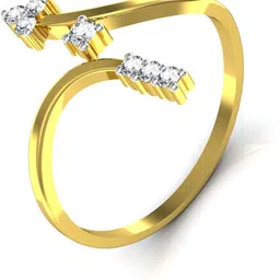 avsar BOR004YA 18kt Cubic Zirconia Yellow Gold ring image 3