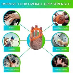 shopeleven Foam Hand Grip For Strength And Skipping Rope , Finger Grip Trainer for Relieve Fitness Accessory Kit Kit image 5