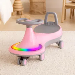 little lions Magical Swing Car for Baby LED Lights and Musical Rhymes Scooter Battery Operated Ride On-picture-19