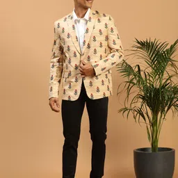 jbn creation Men Printed Single Breasted Casual Blazer image 5