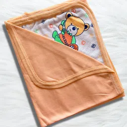little dreams grow with style Self Design Single Hooded Baby Blanket for Mild Winter-picture-48