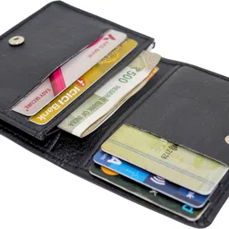 strong horns Men Casual Black Artificial Leather RFIDCard Holder image 3