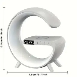 Totthar Smart Sunrise Alarm Clock with Wireless Charger 5 W Bluetooth Party Speaker image 4