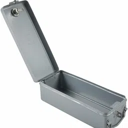 jowel Safe Bank Locker Jewellery Storage Box - 12" Long - Silver Safe Locker image 5