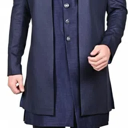 Diamond Style Solid Sherwani-picture-41