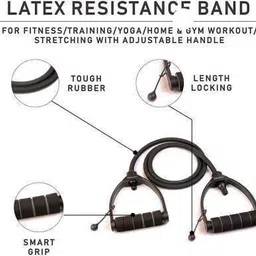 fitfun HOME GYM PRODUCT OF DOUBLE SPRING TUMMY TRIMMER, SKIPPING ROPE AND TONING TUBE Fitness Accessory Kit Kit image 4