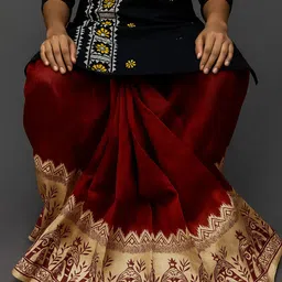 Sumit online Traditional Printed Mour Puccha Dhoti – Ethnic Wear for Festivals & Weddings Printed Men Dhoti image 3