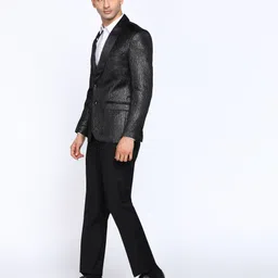 park avenue Men 2 Piece Set Solid Suit image 3