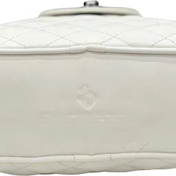 house of common White Women Sling Bag WOMEN 3 ZIP LOCK SLING BAG image 3