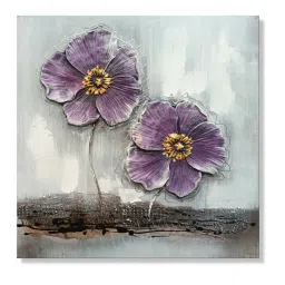 art street Violet Violet Floral Wall Embossed Original For Home Decor Painting image 2