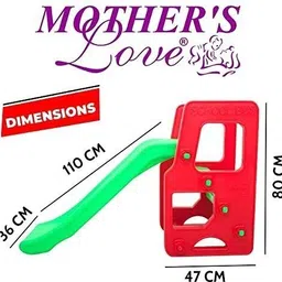 mother's love Kids Slide // Slide for Kids//Baby Slide //Garden Slide for Boys and Girls //Kids //Toddlers//Foldable Block Slide for Indoor/Outdoor/Schools/PRESCHOOLS for 1 YEAR-10 Year Bus image 3