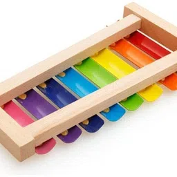 fabby Wooden Xylophone Toy Colorful Wooden Xylophone Musical Toy for Kids – 8 Notes Learning Instrument Xylophone image 5