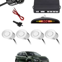 zplus Car Parking Sensors - Set of 4 with Reverse Parking Camera (White)-132 Safety of Passengers/Car One Alarm Kit-2017 Parking Sensor-picture-27