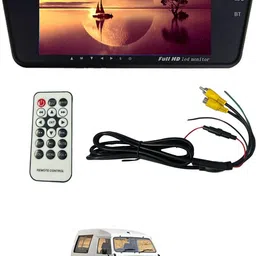maties 7Inch Rearview Monitor Mirror with BT,Touch Button 109 Black LCD-picture-13