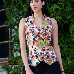tandul Printed Women Waistcoat-picture-19