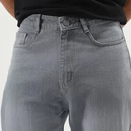 urbano fashion Men Loose Fit Mid Rise Grey Jeans image 5