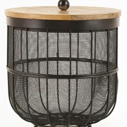 ir impex Black Fruit Basket Iron Fruit & Vegetable Basket-picture-30