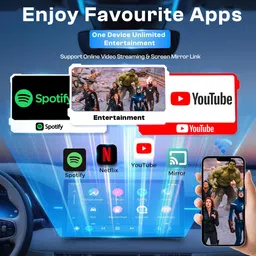 mega audio Androx AI Box | Wireless CarPlay | Android 13 | 4 (RAM)+64GB (ROM) Car Stereo image 4