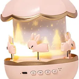 calpix Rabbits Night Light Projector Multicolor Plastic Sky Lantern-picture-11