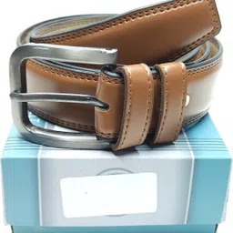 skyvalley Men Casual, Formal, Party Tan Artificial Leather Belt-picture-22