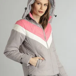 roadster Women Colorblock Padded Jacket image 3