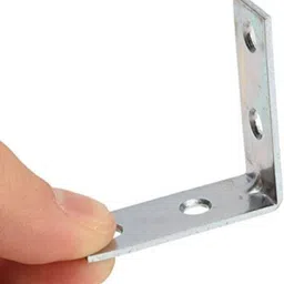 adison Pack of 25 Heavy Duty 4 cm L Shape Shelf Support Brackets with 2 Holes 4 CM Shelf Bracket image 1