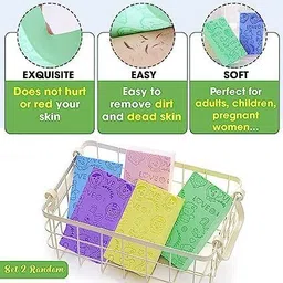 kevalam enterprise Exfoliating Bath Sponge Spa Scrub Exfoliating Bath Body Shower Dead Skin Sponge image 2