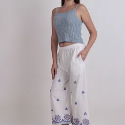 leeza Embroidered plazo Women Pyjama image 3