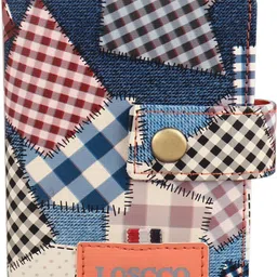 loscco Women Blue Artificial Leather Wallet - Regular Size image 5