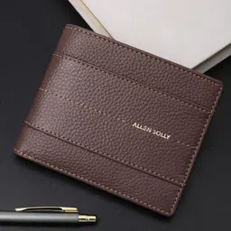 allen solly Men Casual Brown Genuine Leather Wallet-picture-34