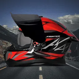 steelbird SBH-57 Fighter F4 ISI and DOT Certified Full Face Helmet for Men and Women Motorbike Helmet image 4