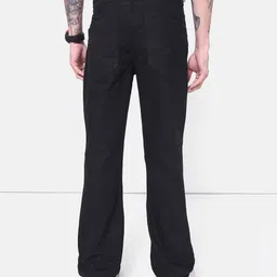 roadster Men Boot-Leg Mid Rise Black Jeans image 4