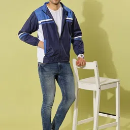 Dollar Lightweight Colorblock Men Wind Cheater image 3