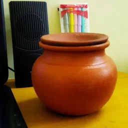 zenrise Terracotta Clay Pot with Lid for Water Curd lassi Cooling in Summer, 750 ml Dinner Set-picture-27
