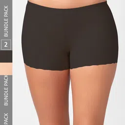 NOIRA Women Pack Of 2 Seamless Boy Shorts Briefs-picture-11