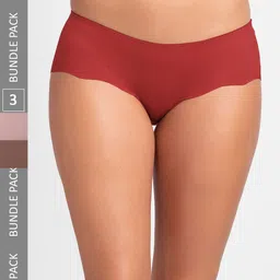 FashionRack Women Pack Of 3 Assorted Hipster Cotton Briefs-picture-23