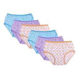 Bodycare Kids Girls Pack Of 6 Assorted Printed Hipster Briefs-picture-43