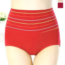 SHREE GANESH FASHION Pack Of 3 High-Rise Hipster Briefs 2076 CR-MR-RD 003 M-image-98
