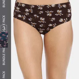 RedRose Women Pack Of 3 Printed Hipster Briefs-picture-27
